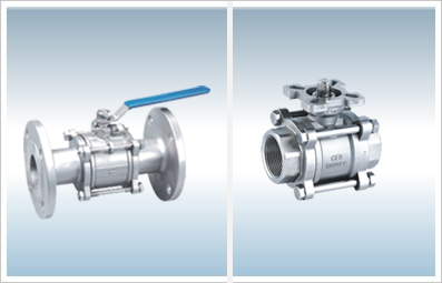 3PC high platform flange ball valve